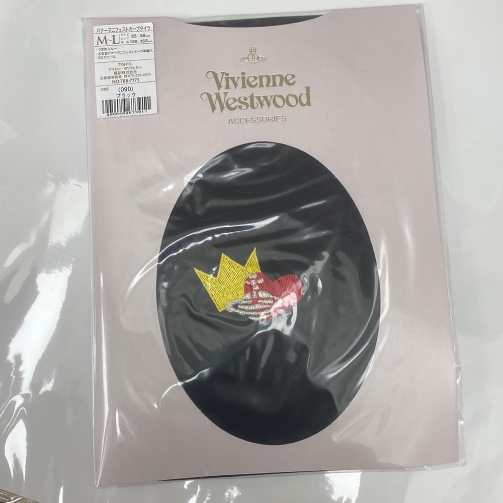 Vivienne Westwood Stocking - Heart & Crown w/ Orb